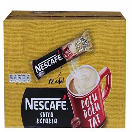 قهوه فوری بسته 72 عددی 3 در 1 نسکافه Nescafe